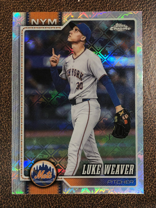 Luke Weaver - 2026 Topps Chrome Logofractor - Base Logofractor - Mets
