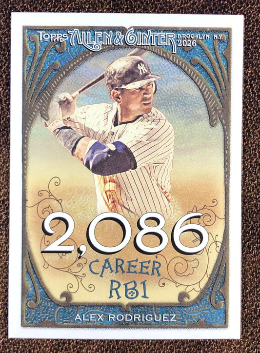 Alex Rodriguez - 2026 Topps Allen & Ginter - Career Insert (CR-10) - Yankees