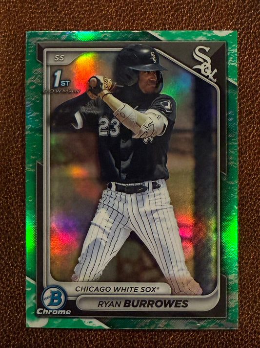 Ryan Burrowes - 2024 Bowman - Chrome Lunar Glow - White Sox