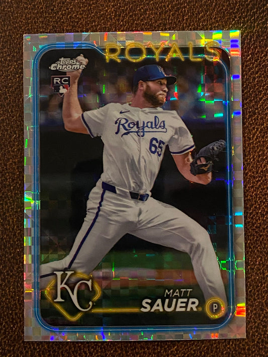 Matt Sauer - 2024 Topps Chrome Update - XFractor - Royals