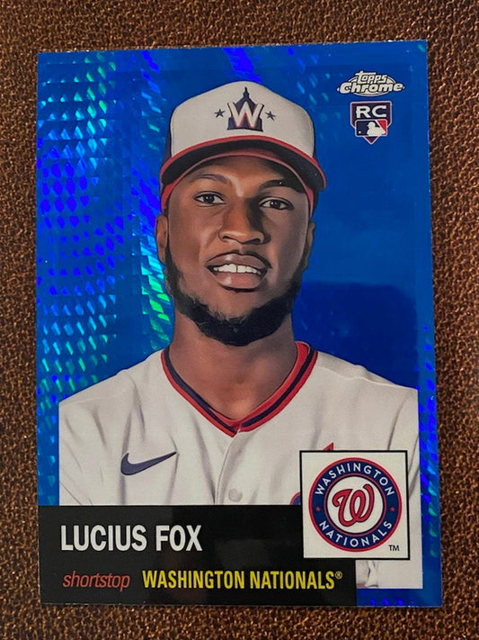 Lucius Fox - 2022 Topps Chrome Platinum Anniversary - Blue Prism - Nationals