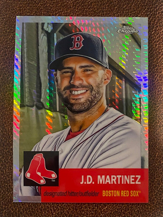 J.D. Martinez - 2022 Topps Chrome Platinum Anniversary - Prism Refractor - Red Sox