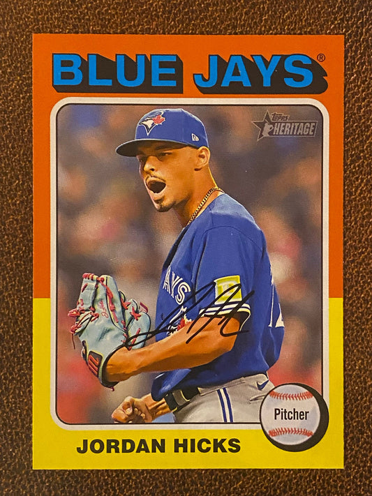Jordan Hicks - 2024 Topps Heritage - Low Number Short Prints - Blue Jays