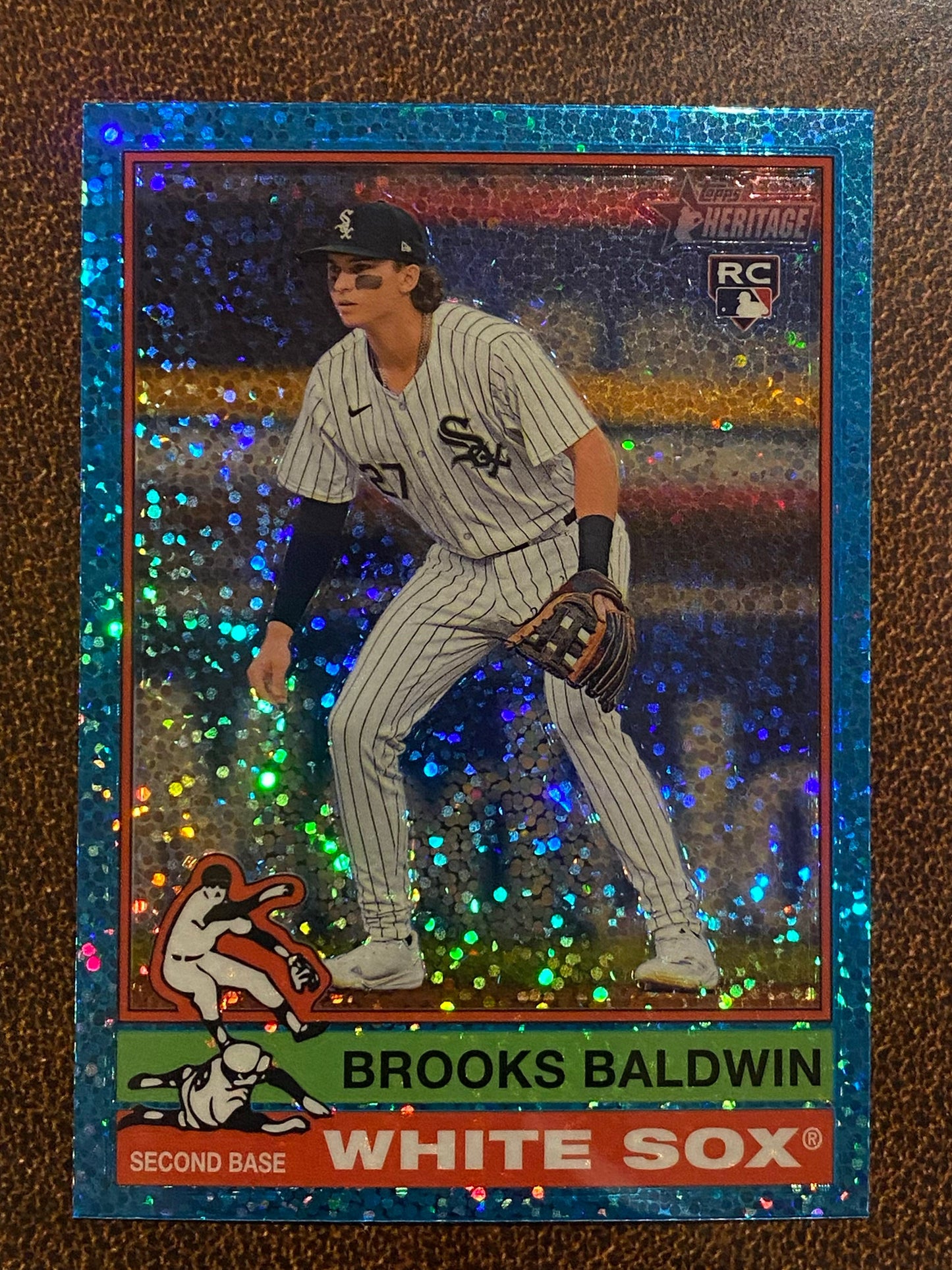 Brooks Baldwin - 2025 Topps Heritage - Blue Sparkle - White Sox