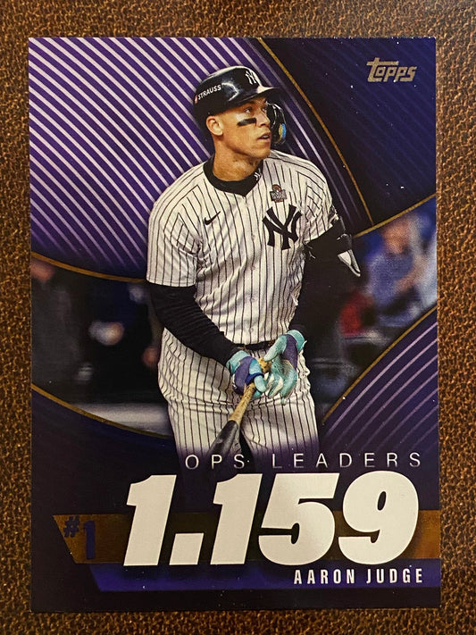 Aaron Judge - 2025 Topps Series 2 - OPS Leaders Insert - Yankees