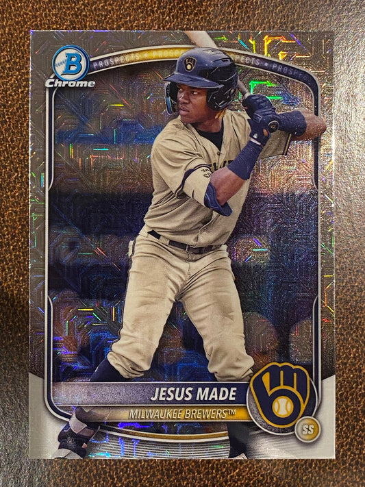 Jesus Made - 2025 Bowman Chrome - Mojo Prospect - Brewers