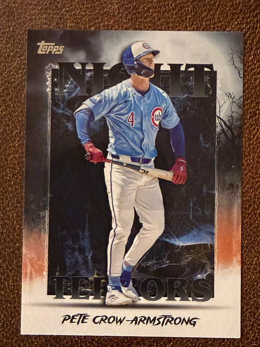 Pete Crow Armstrong - 2025 Topps Update - Night Terrors Insert - Cubs