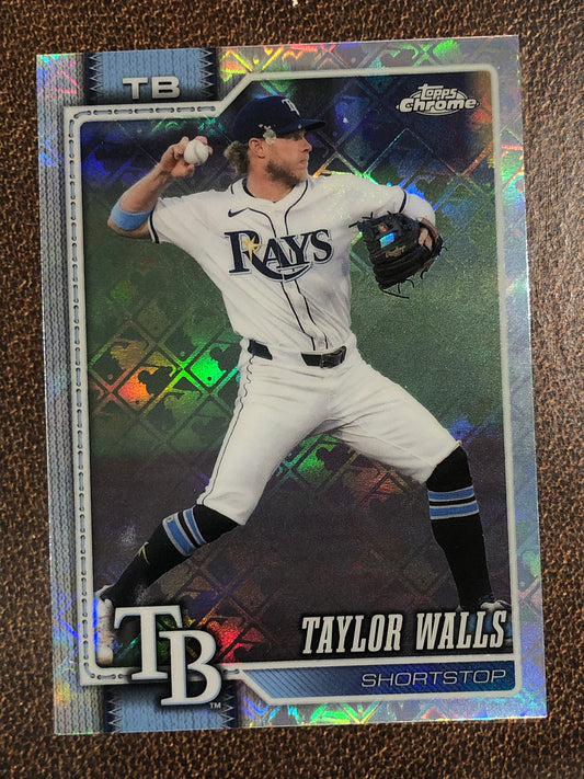 Taylor Walls - 2026 Topps Chrome Logofractor - Base Logofractor - Rays