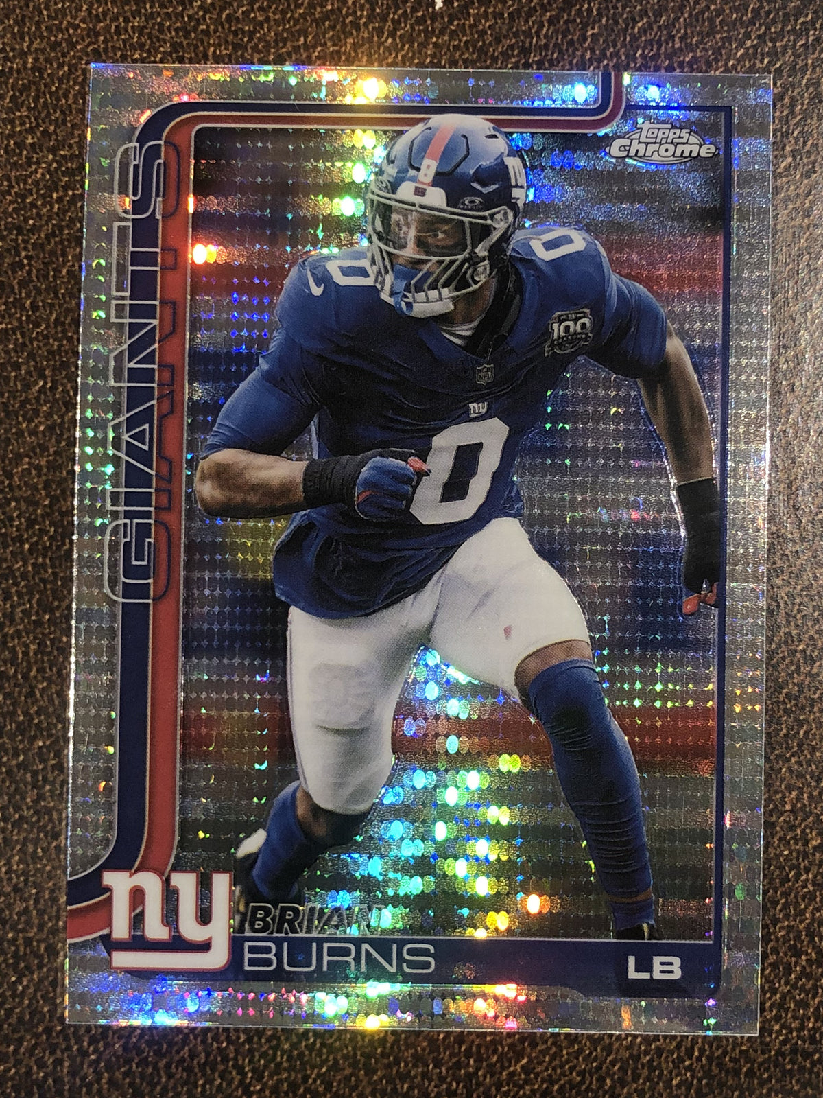 Brian Burns - 2025 Topps Chrome - Prizm Refractor - Giants