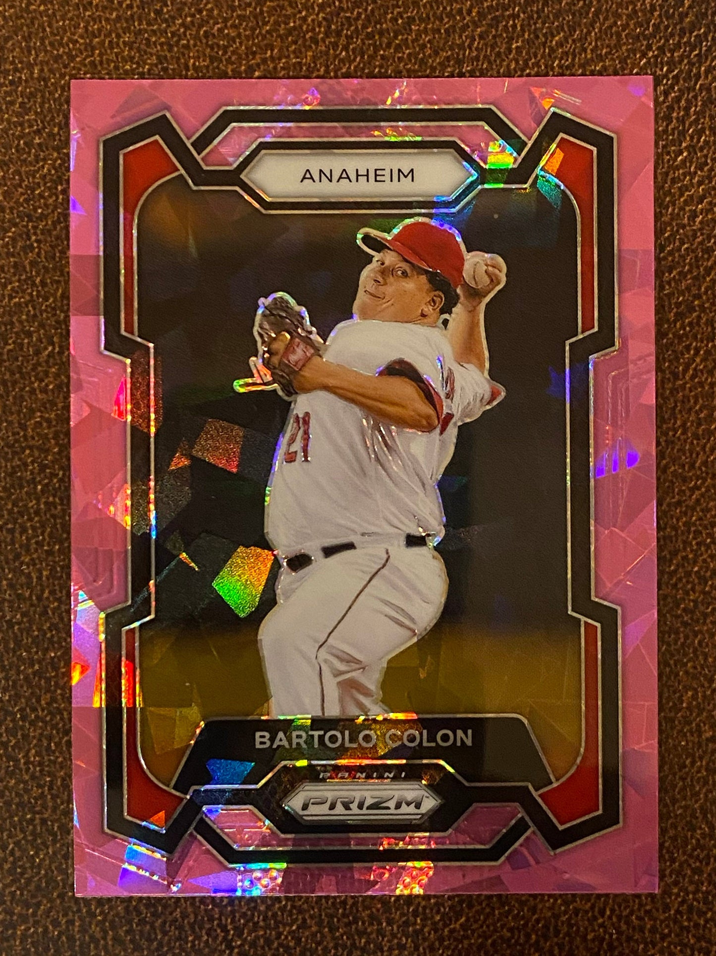 Bartolo Colon - 2024 Panini Prizm - Pink Ice Mega - Angels