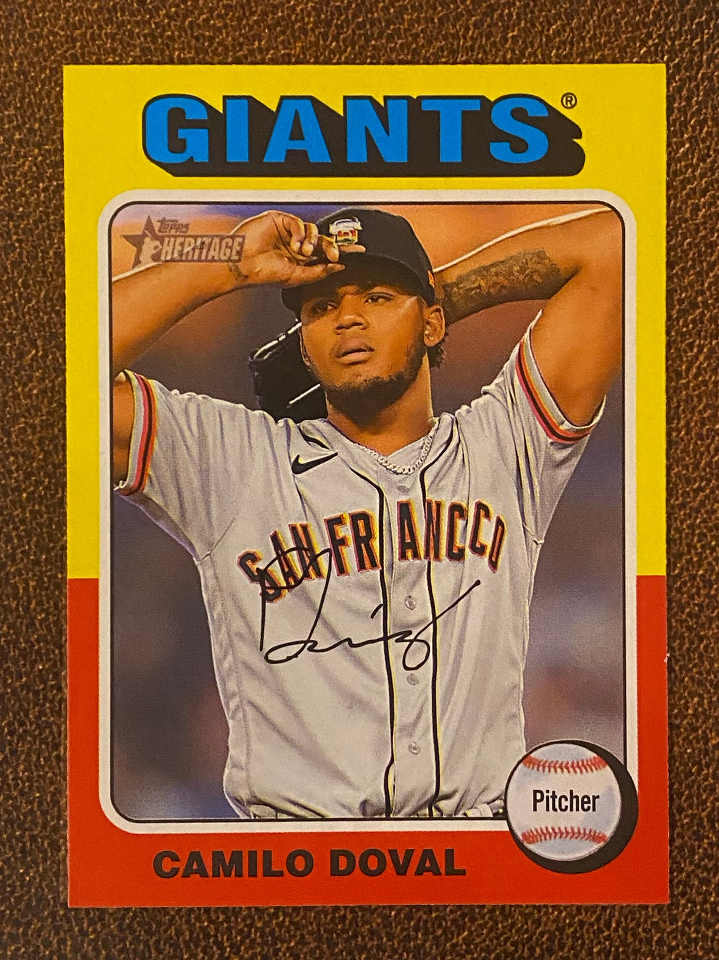 Camilo Doval - 2024 Topps Heritage - Low Number Short Prints - Giants