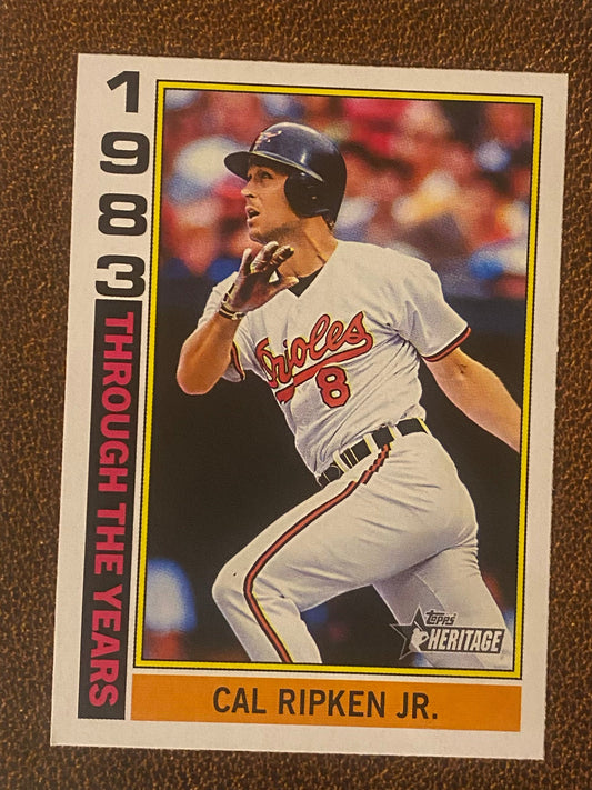 Cal Ripken Jr. - 2025 Topps Heritage - Through the Years Insert - Orioles