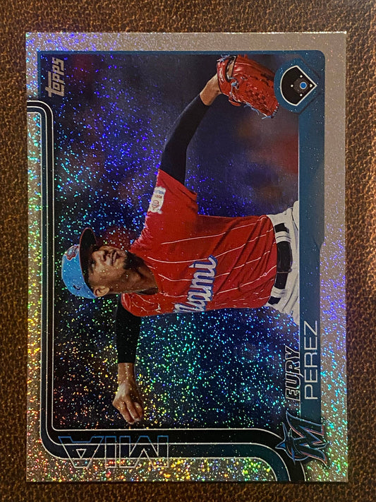Eury Perez - 2025 Topps Series 2 - Sandglitter - Marlins