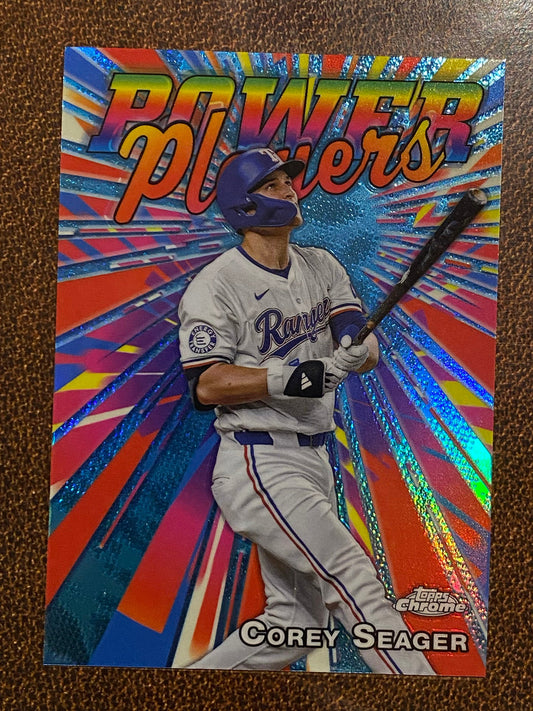 Corey Seager - 2025 Topps Chrome - Power Players - Rangers