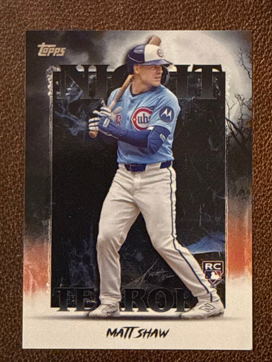 Matt Shaw - 2025 Topps Update - Night Terrors Insert - Cubs