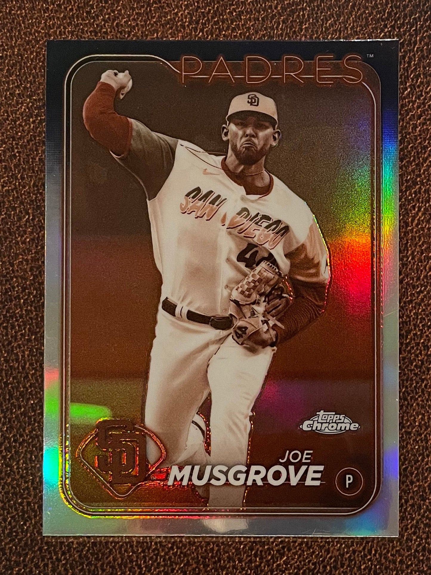 Joe Musgrove - 2024 Topps Chrome - Sepia Refractor - Padres