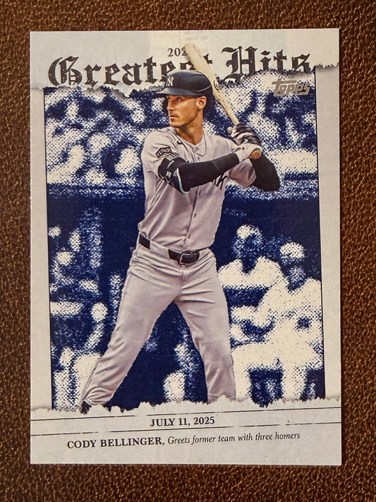 Cody Bellinger - 2026 Topps Series 1 - Greatest Hits Insert - Yankees