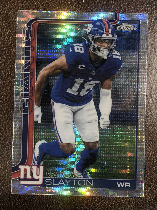 Darius Slayton - 2025 Topps Chrome - Prizm Refractor - Giants
