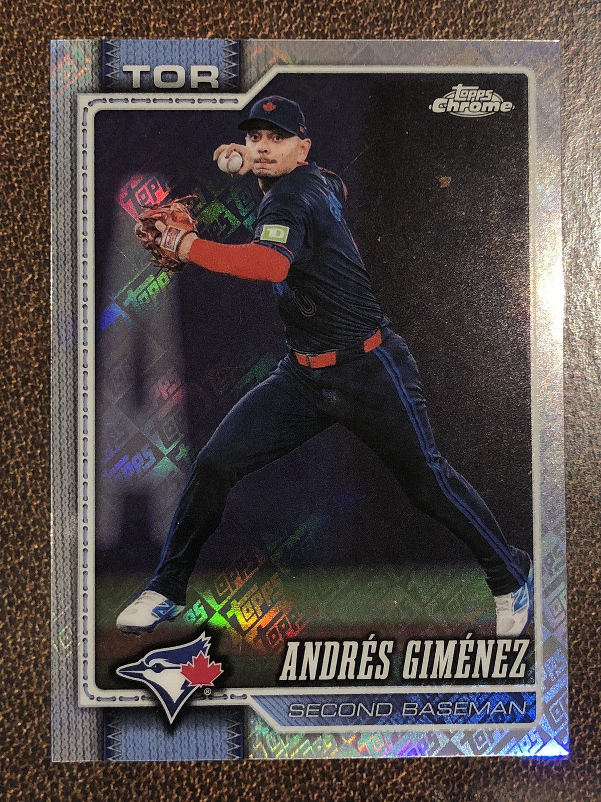 Andres Gimenez - 2026 Topps Chrome - Fanatics Topps Foil - Blue Jays