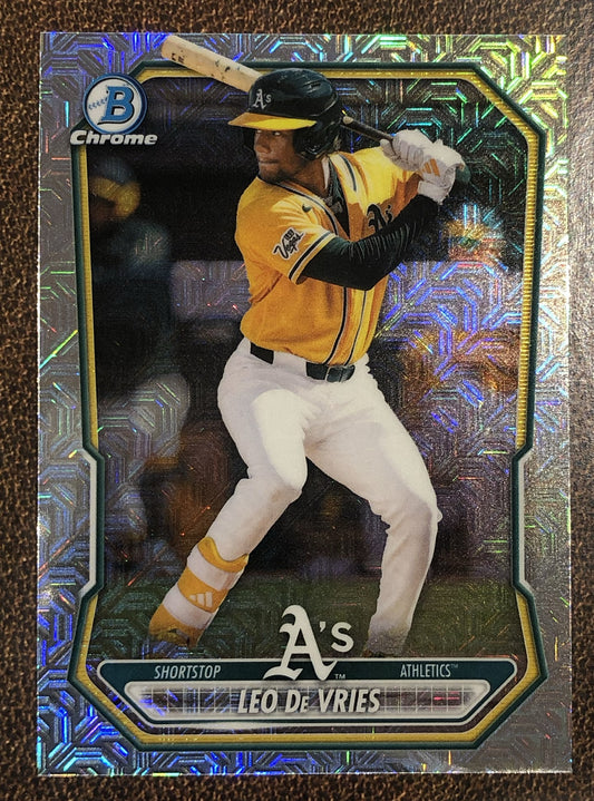 Leo De Vries - 2026 Bowman Chrome - Prospect MOJO - Athletics