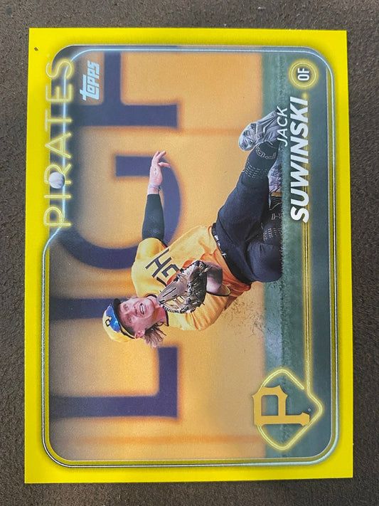 Jack Suwinski - 2024 Topps Series 2 - Yellow Parallels - Pirates