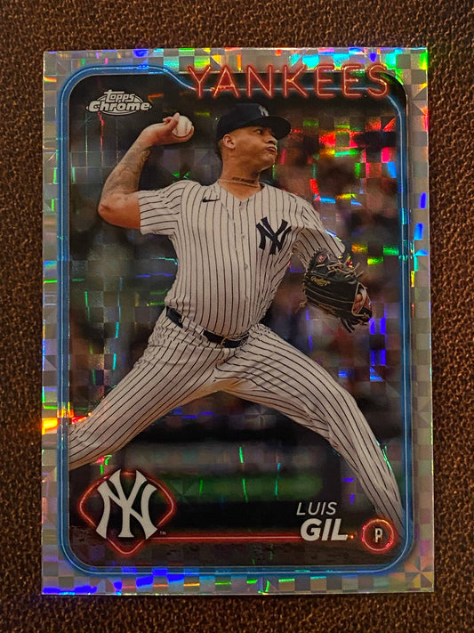 Luis Gil - 2024 Topps Chrome Update - XFractor - Yankees