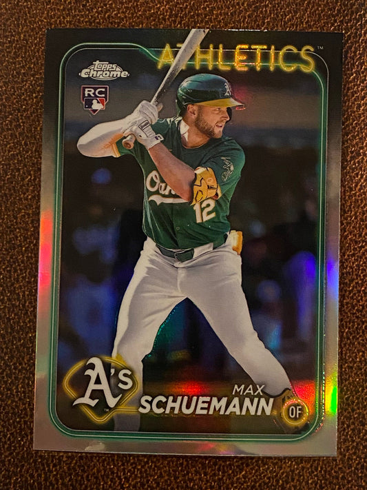 Max Schuemann - 2024 Topps Chrome Update - Refractor - Athletics