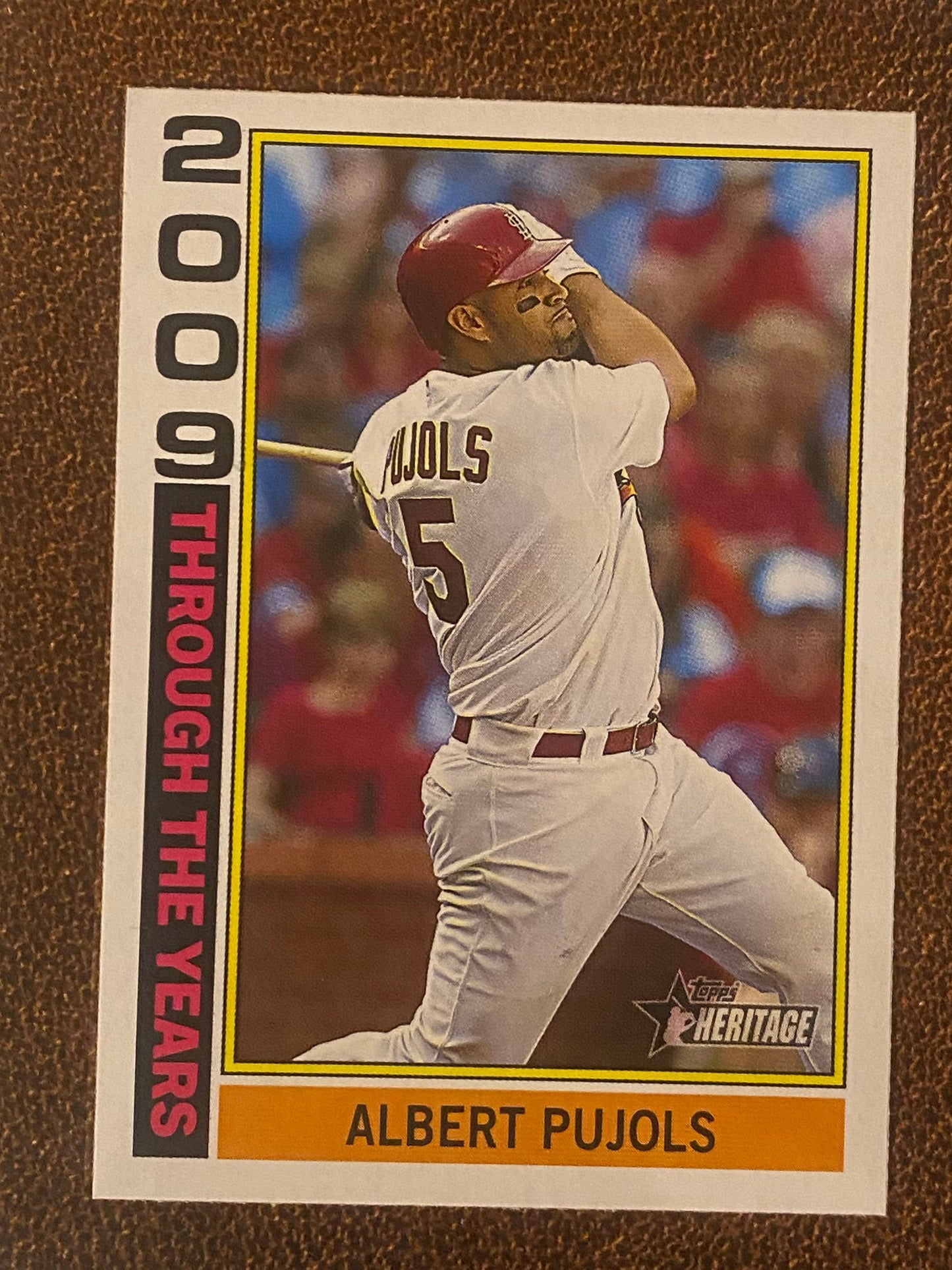 Albert Pujols - 2025 Topps Heritage - Through the Years Insert - Cardinals