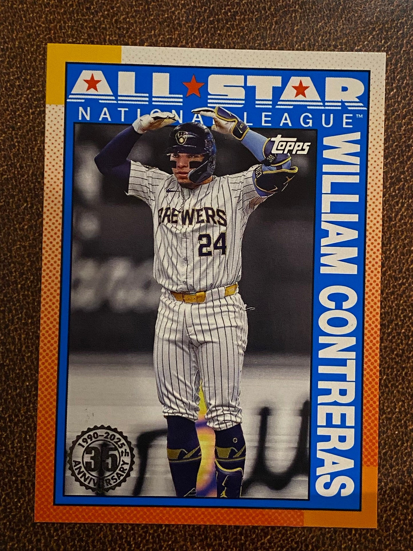 William Contreras - 2025 Topps Series 2 - 1990 All Star Insert - Brewers