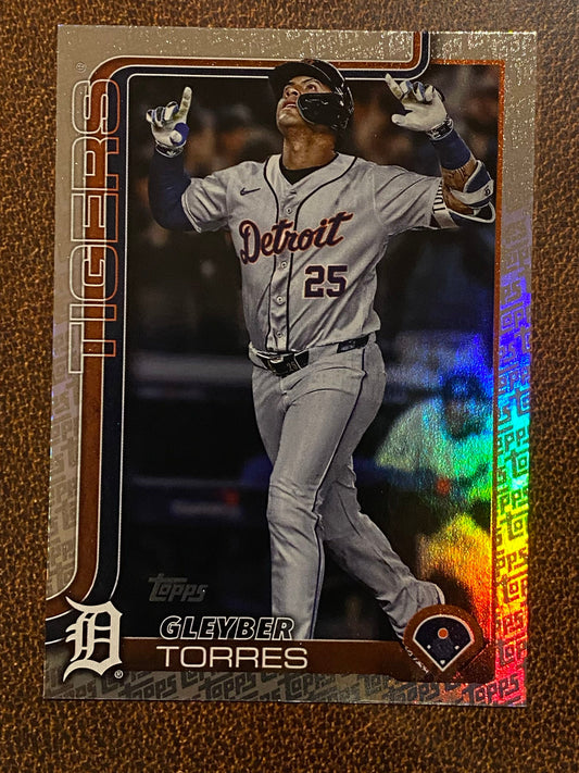 Gleyber Torres - 2025 Topps Series 2 - Fanatics Exclusive Topps Foil Border - Tigers