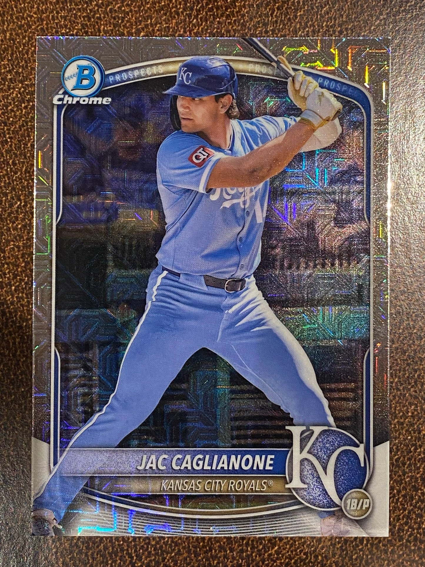 Jac Caglianone - 2025 Bowman Chrome - Mojo Prospect - Royals