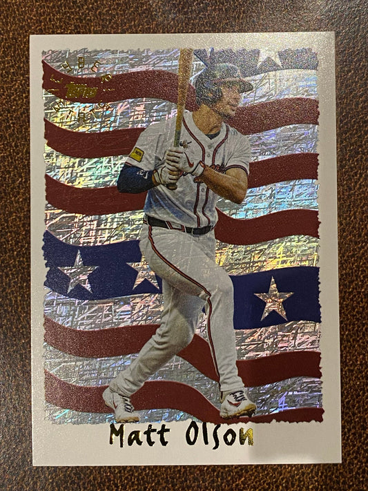 Matt Olson - 2025 Topps Archives - Cyberstats Insert - Braves