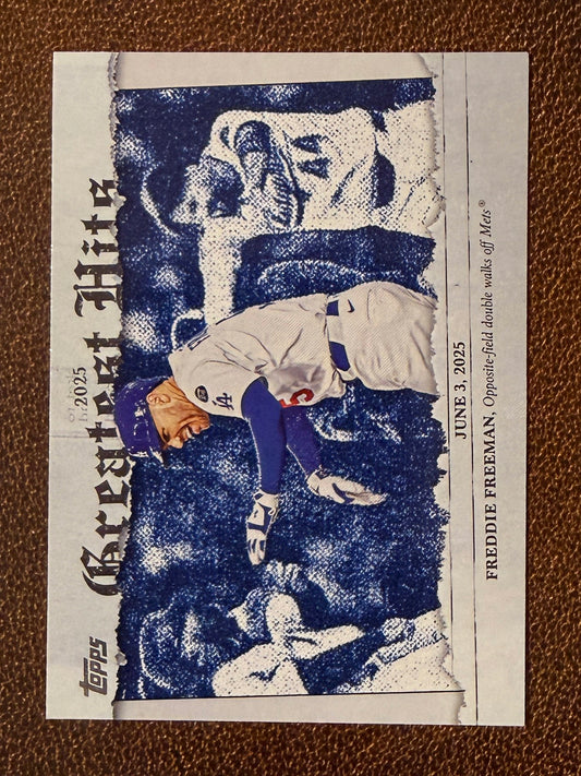Freddie Freeman - 2026 Topps Series 1 - Greatest Hits Insert - Dodgers