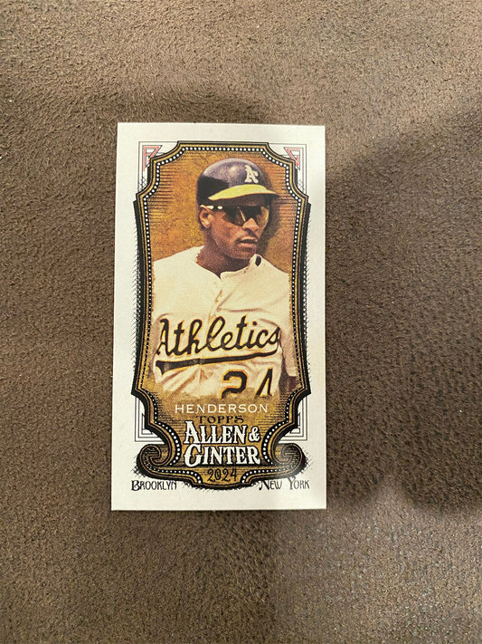 Rickey Henderson - 2024 Allen & Ginter - Mini - Athletics