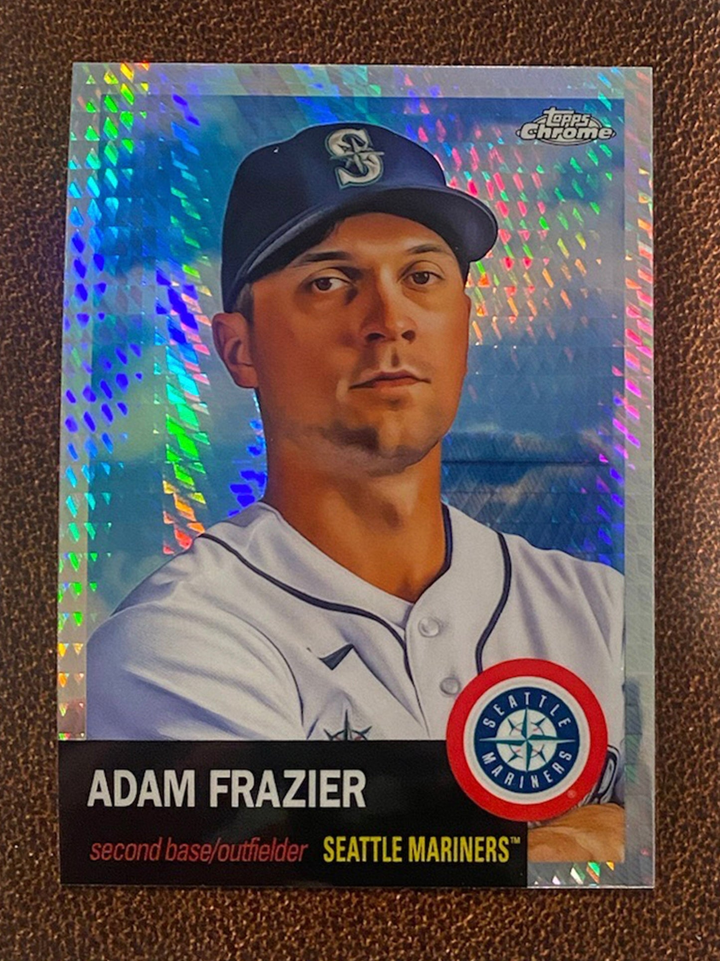 Adam Frazier - 2022 Topps Chrome Platinum Anniversary - Prism Refractor - Mariners