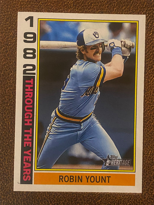 Robin Yount - 2025 Topps Heritage - Through the Years Insert - Brewers