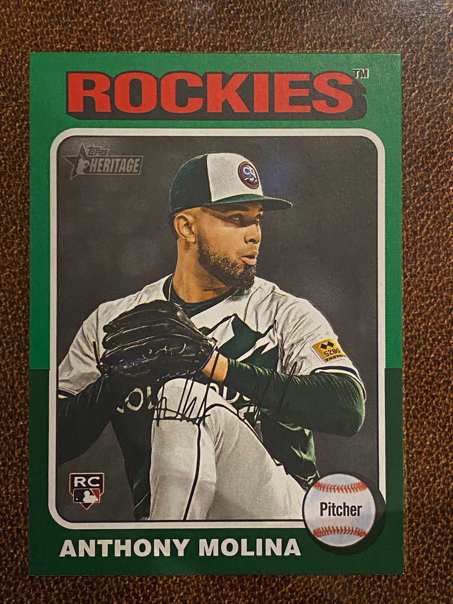 Anthony Molina - 2024 Topps Heritage High Number - Green Border - Rockies