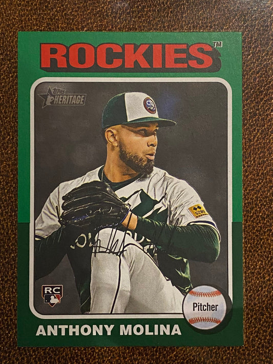 Anthony Molina - 2024 Topps Heritage High Number - Green Border - Rockies