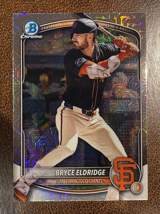 Bryce Eldridge - 2025 Bowman Chrome - Mojo Prospect - Giants