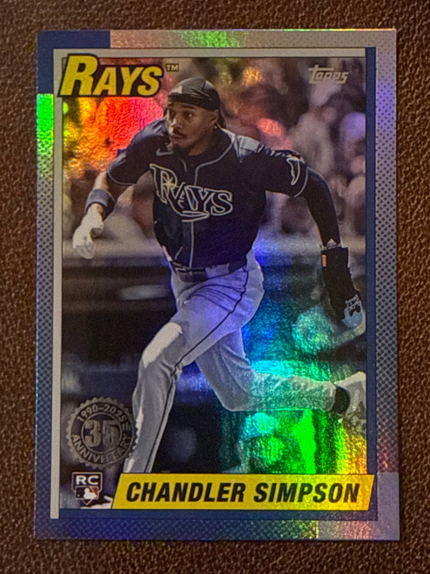 Chandler Simpson - 2025 Topps Update - 1990 Foil Insert - Rays