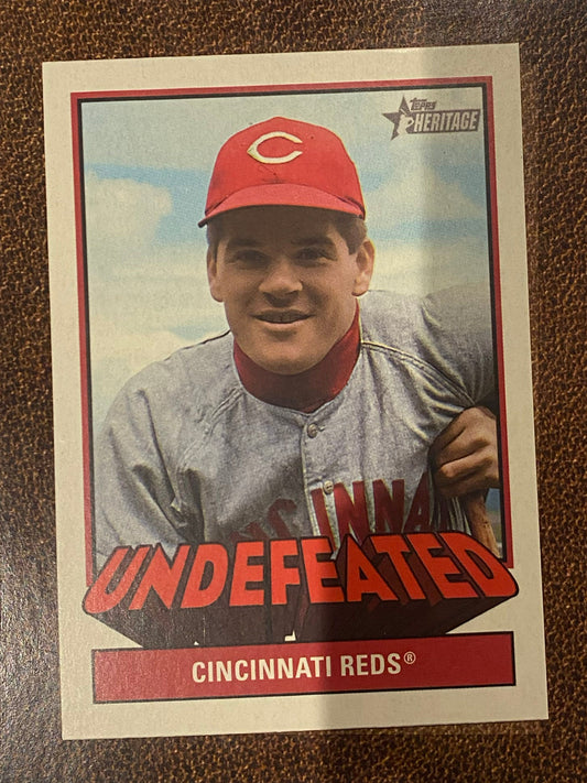 Pete Rose - 2025 Topps Heritage High Number - Undefeated Insert - Reds