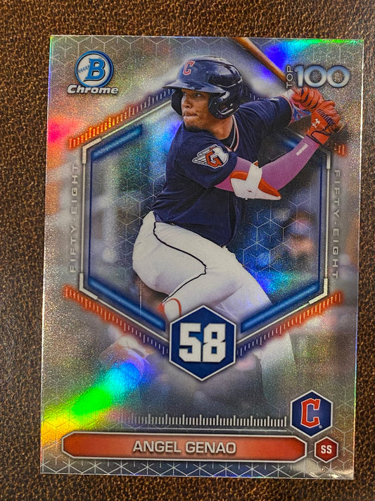Angel Genao - 2026 Bowman - Scouts Top 100 Insert - Guardians