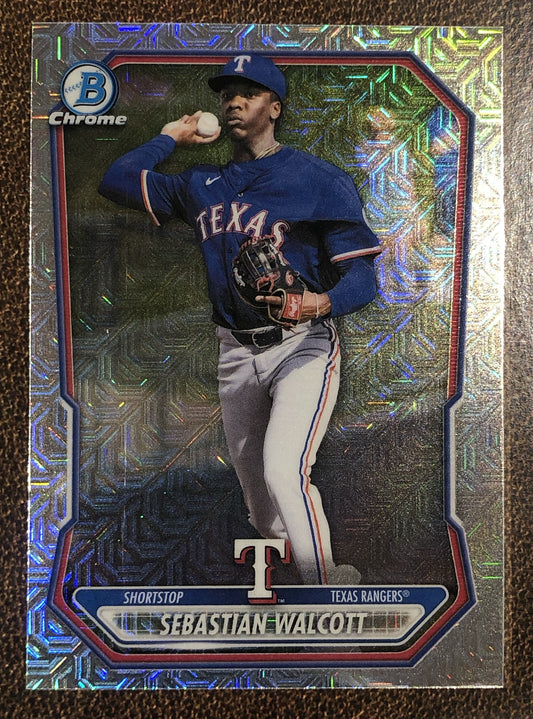 Sebastian Walcott - 2026 Bowman Chrome - Prospect MOJO - Rangers