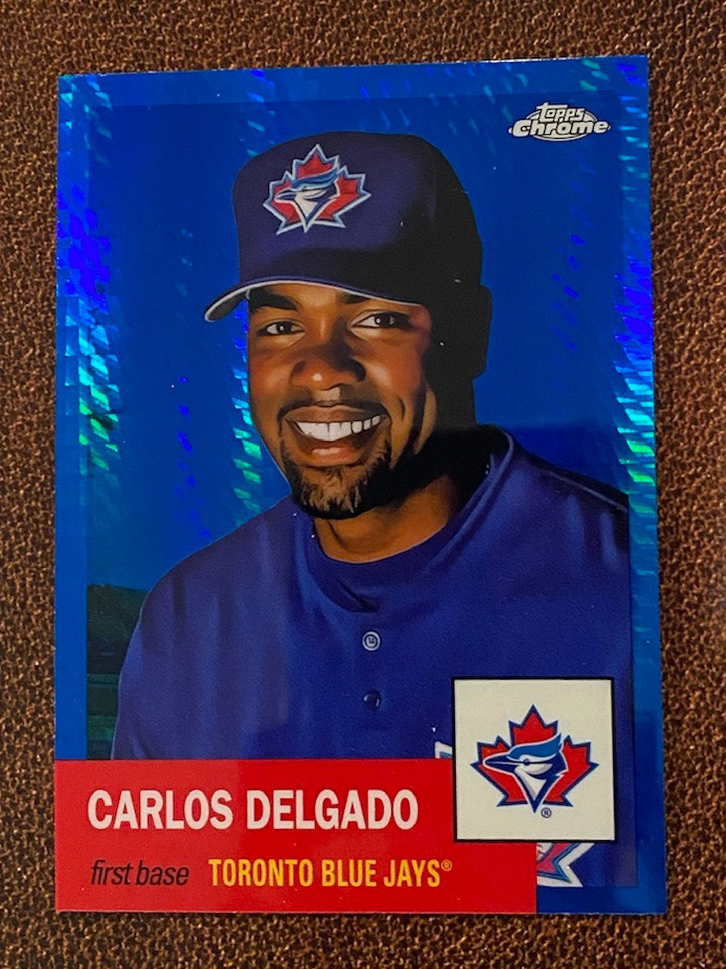 Carlos Delgado - 2022 Topps Chrome Platinum Anniversary - Blue Prism - Blue Jays