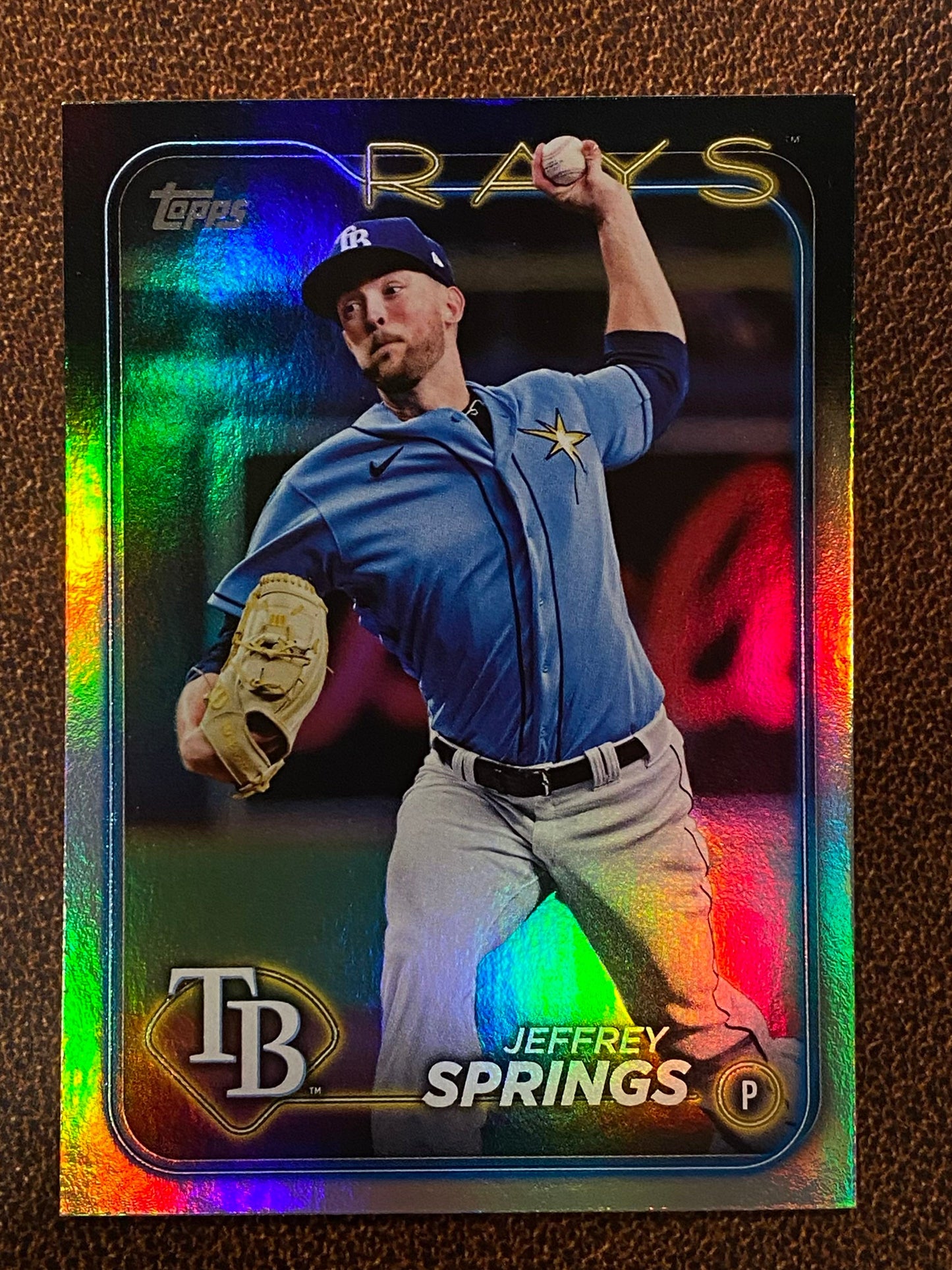 Jeffrey Springs - 2024 Topps Update - Rainbow Foil - Rays
