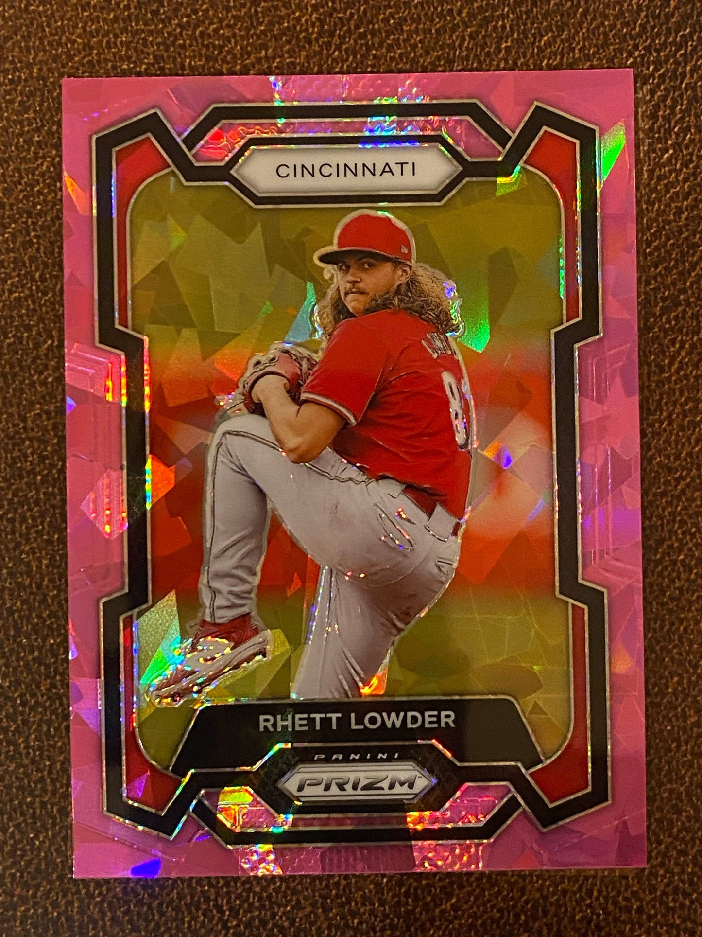 Rhett Lowder - 2024 Panini Prizm - Pink Ice Mega - Reds