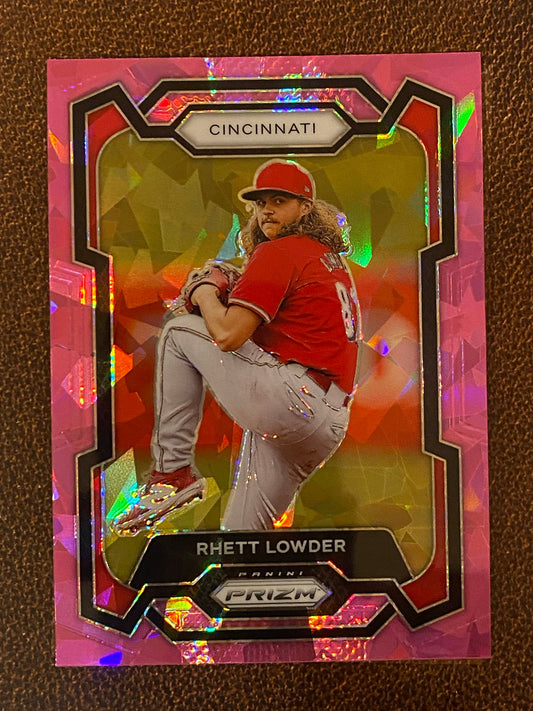 Rhett Lowder - 2024 Panini Prizm - Pink Ice Mega - Reds
