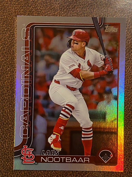 Lars Nootbaar - 2025 Topps Series 1 - Rainbow Foil - Cardinals