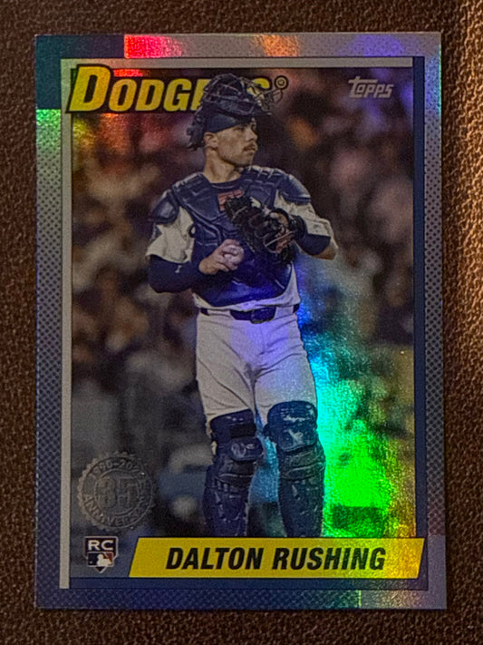 Dalton Rushing - 2025 Topps Update - 1990 Foil Insert - Dodgers