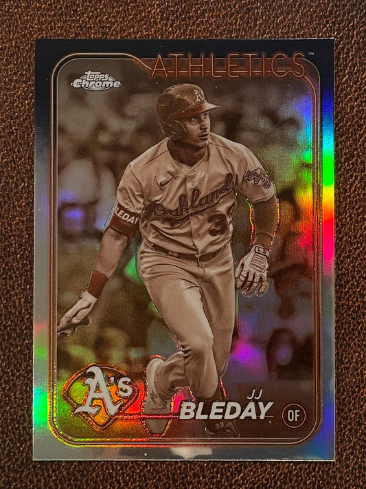 JJ Bleday - 2024 Topps Chrome - Sepia Refractor - Athletics